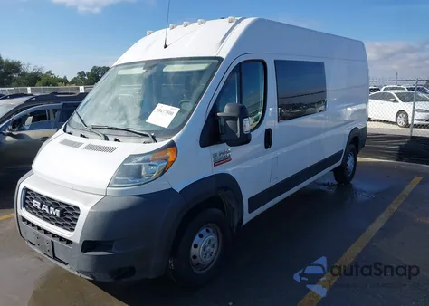 2021 Ram Promaster 2500 High Roof 159 Wb из США, поврежденный, VIN 3C6LRVDG5ME534820